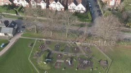 The laughter stops: UK playgrounds deserted as families stay indoors