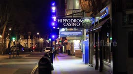 Saturday night in central London: streets deserted as nightlife closes