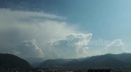 Timelapse shows 'first stationary thunderstorm' over Germany's Black Forest