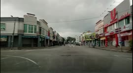 Malaysia coronavirus lockdown leaves streets in Malacca deserted
