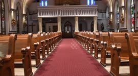 Empty Church due to virus