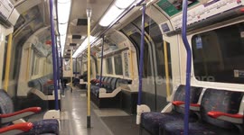 London - Empty tube train