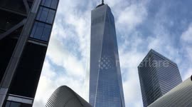 Deserted World Trade Center Oculus during Coronavirus Pandemic ( COVID-19 ) shelter-in-place, stay-at-home and social distancing order in New York City. March 22 2020
