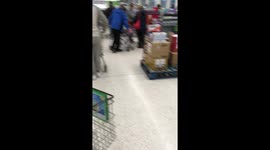 Coronavirus Panic Buy Keighley Asda Supermarket Empty Shelves No Stock Left All Aisles Section Busy Impulse Buy Long Queues Covid-19!