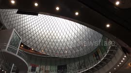 Fulton Center deserted as New York City goes into coronavirus lockdown