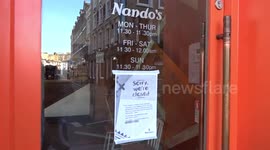 Stores and restaurants closures in London - Ryman the stationer and Nandos in Earls Court Road