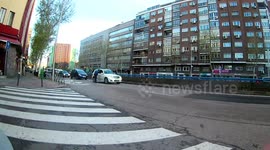 Quiet Madrid, Spain Streets amid Coronavirus
