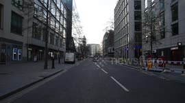 Cheapside and Canon Street In London During The Rush Hour On The Day Of Coronavirus Lockdown