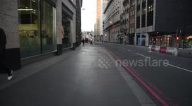 Liverpool Street Station During The Evening Rush Hour.Looks Empty As People Stay Away From London Due To The Coronavirus Lockdown