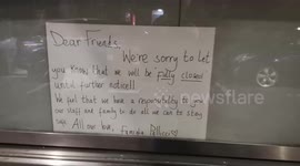 Business In Bethnal Green Leave Messages For Their Customers