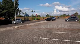 The Government Office was deserted because of Coronavirus in Indonesia