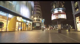 Empty streets of London hours after lockdown announced