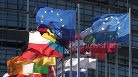 File: Brexit negotiations take place at EU Parliament in Strasbourg