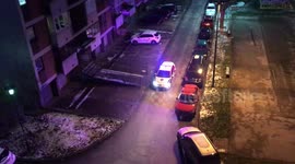 Police patrol Sarajevo to inform citizens coronavirus curfew being enforced