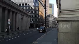 The City Of London Lies Relatively Empty During Rush Hour As People Stay Away Due To The Advice About Coronavirus
