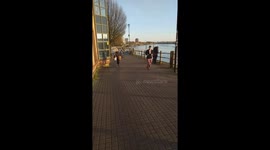 west London woman with broken leg ignores stay at home advice