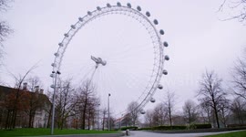 London Eye without tourists after Coronavirus outbreak
