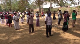 Workers in Sri Lanka receive dry rations after economy tanks due to coronavirus