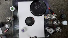Egypt & Galaxy - SPRAY PAINT ART - how to spray paint - speed art