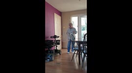 Groovy UK grandma on lockdown throws rave in her home