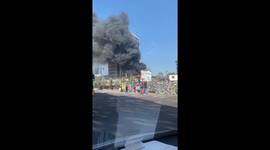 Huge flames as East London flat catches fire amid coronavirus lockdown