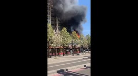 Further footage shows huge flames as East London flat catches fire amid coronavirus lockdown