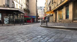 CORONAVIRUS IN PARIS: The famous Latin Quarter empty following quarantine