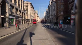 UK Lockdown, iconic flagship stores closed on Oxford Street, London England.