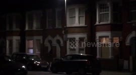 Applause rings out for NHS in Earlsfield, southwest London