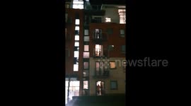 'Louder!' Applause rings out at Leeds apartment complex for NHS staff