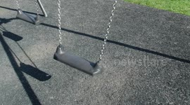 Empty playground during Covid-19 lockdown