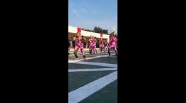 Grannies in pink Lycra enjoy Zumba class in the Philippines