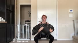 Coronavirus lockdown: Woman completes squatting challenge with a twist - she uses her pig!