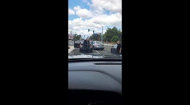 Bizarre street fight in California amid quarantine outbreak