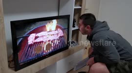 Joker shows how to enjoy a barbecue during coronavirus quarantine in home