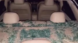 Intense hailstorm smashes car windows in Missouri