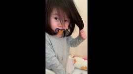 Toddler Caught Cutting Her Own Hair