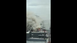 Fire near SLU seattle