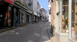 Coronovirus lockdown in St Ives, Cornwall