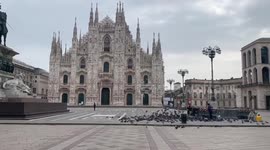 Central Milan deserted as Italy's COVID-19 lockdown continues