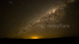 Breathtaking Milky Way timelapse filmed over safari park in South Africa