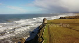 Before The Lock Down - Beautiful Coastline Scene By Drone