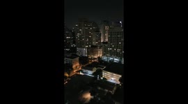 Residents in Bangkok tower blocks cheer and clap for Covid-19 medics
