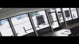 Huge power line explosion by head-on car crash in California town