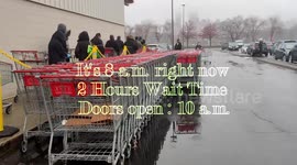 Super Long Line Forms 2 Hours Before Costco Opens Its Doors | Coronavirus Lockdown Preparation |