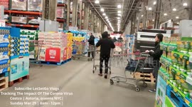 Queues form two hours before opening at US branch of CostCo