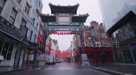 Chinatown in London deserted during the coronavirus lockdown