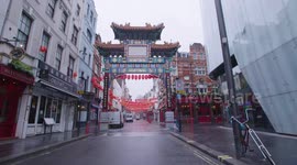 Chinatown in London deserted during coronavirus lockdown