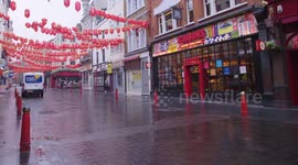 Chinatown in London deserted during coronavirus lockdown