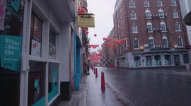 Chinatown in London deserted during coronavirus lockdown